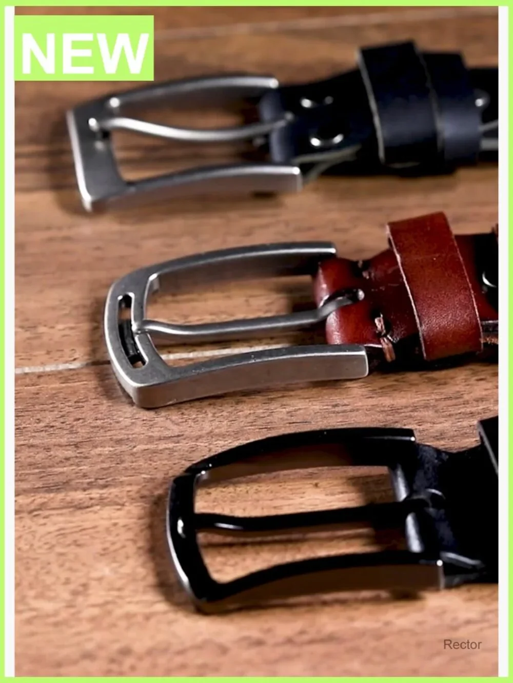 Italian Cow Leather Belt With Anti-Scratch Buckle, Packed in Box